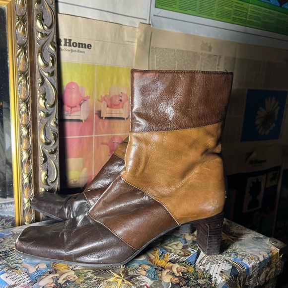 Patchwork Heel Boot - Picture 2 of 5